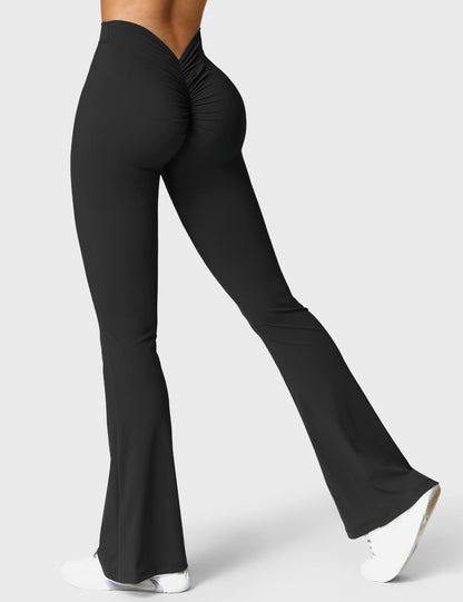Norvielle Damen Leggings V-Ausschnitt