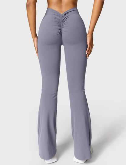 Norvielle Damen Leggings V-Ausschnitt