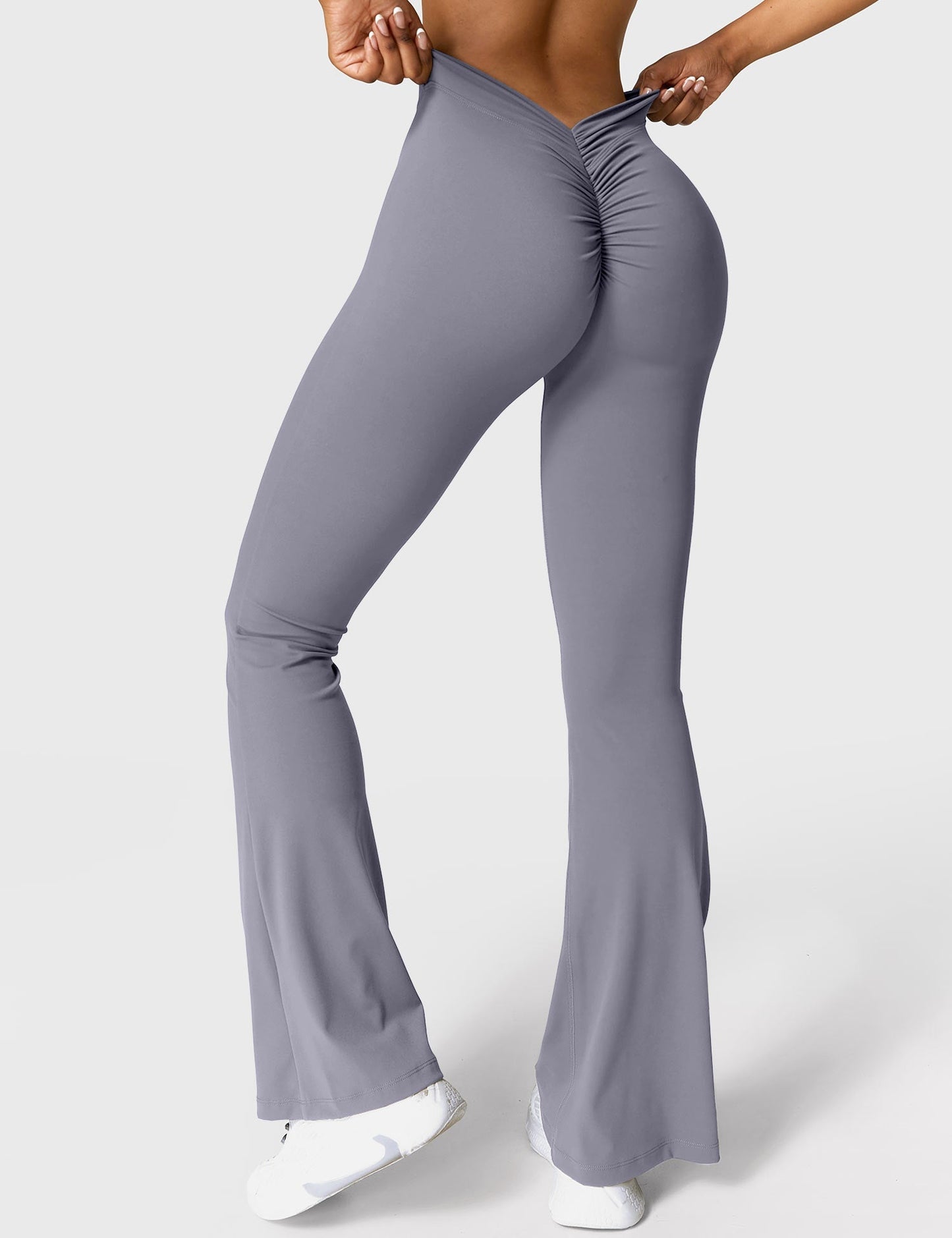 Norvielle Damen Leggings V-Ausschnitt