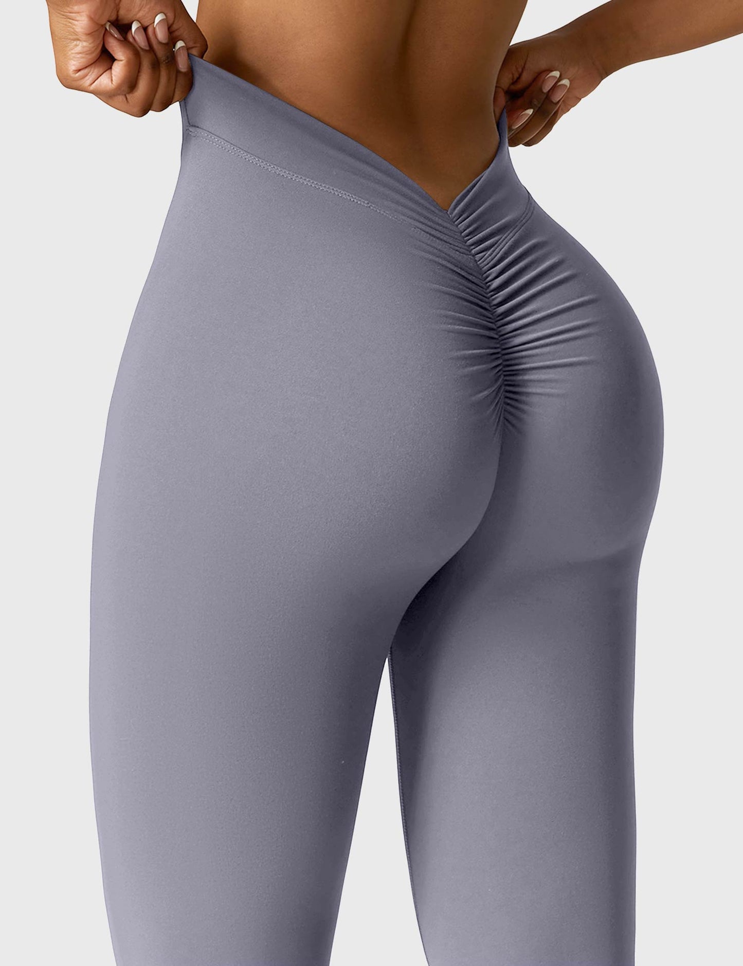 Norvielle Damen Leggings V-Ausschnitt