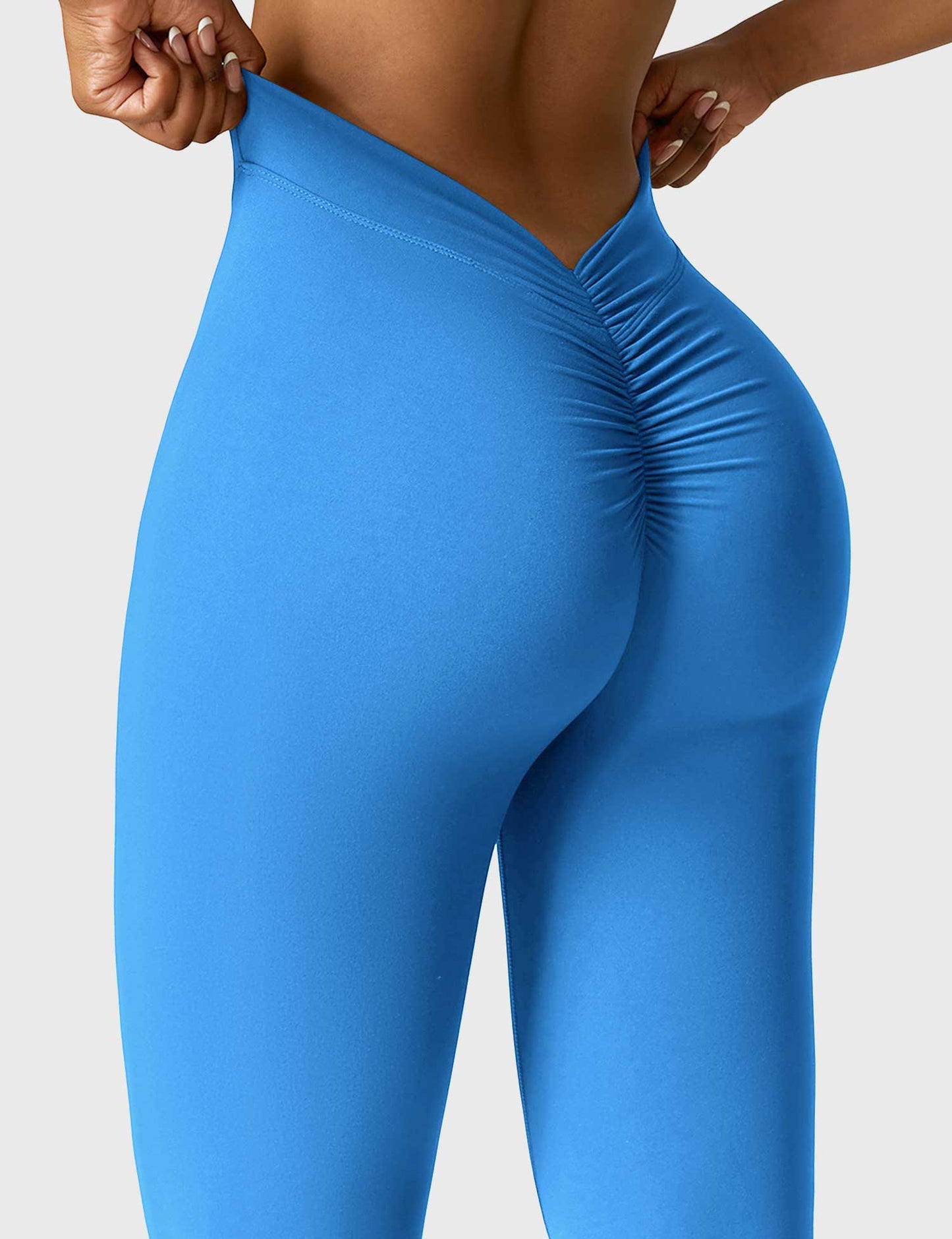 Norvielle Damen Leggings V-Ausschnitt