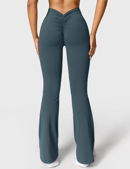 Norvielle Damen Leggings V-Ausschnitt