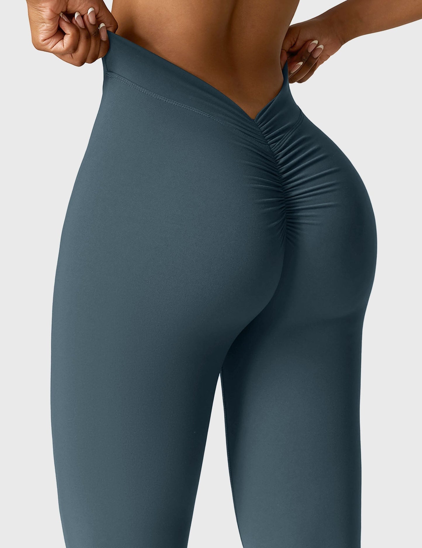 Norvielle Damen Leggings V-Ausschnitt