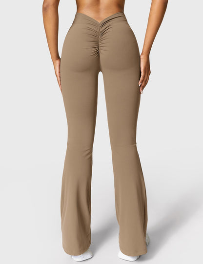 Norvielle Damen Leggings V-Ausschnitt