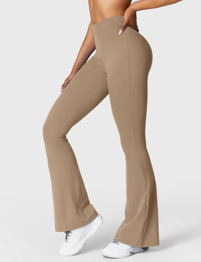 Norvielle Damen Leggings V-Ausschnitt