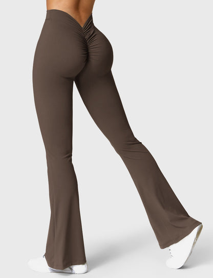 Norvielle Damen Leggings V-Ausschnitt