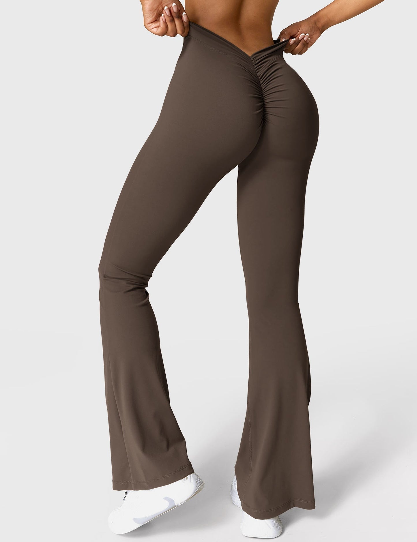 Norvielle Damen Leggings V-Ausschnitt