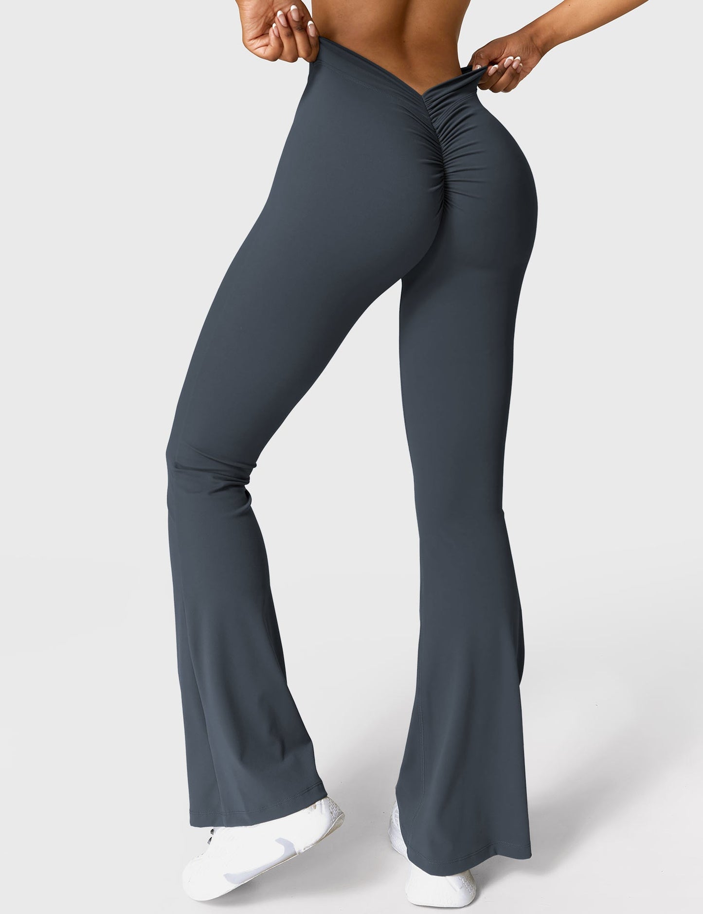 Norvielle Damen Leggings V-Ausschnitt