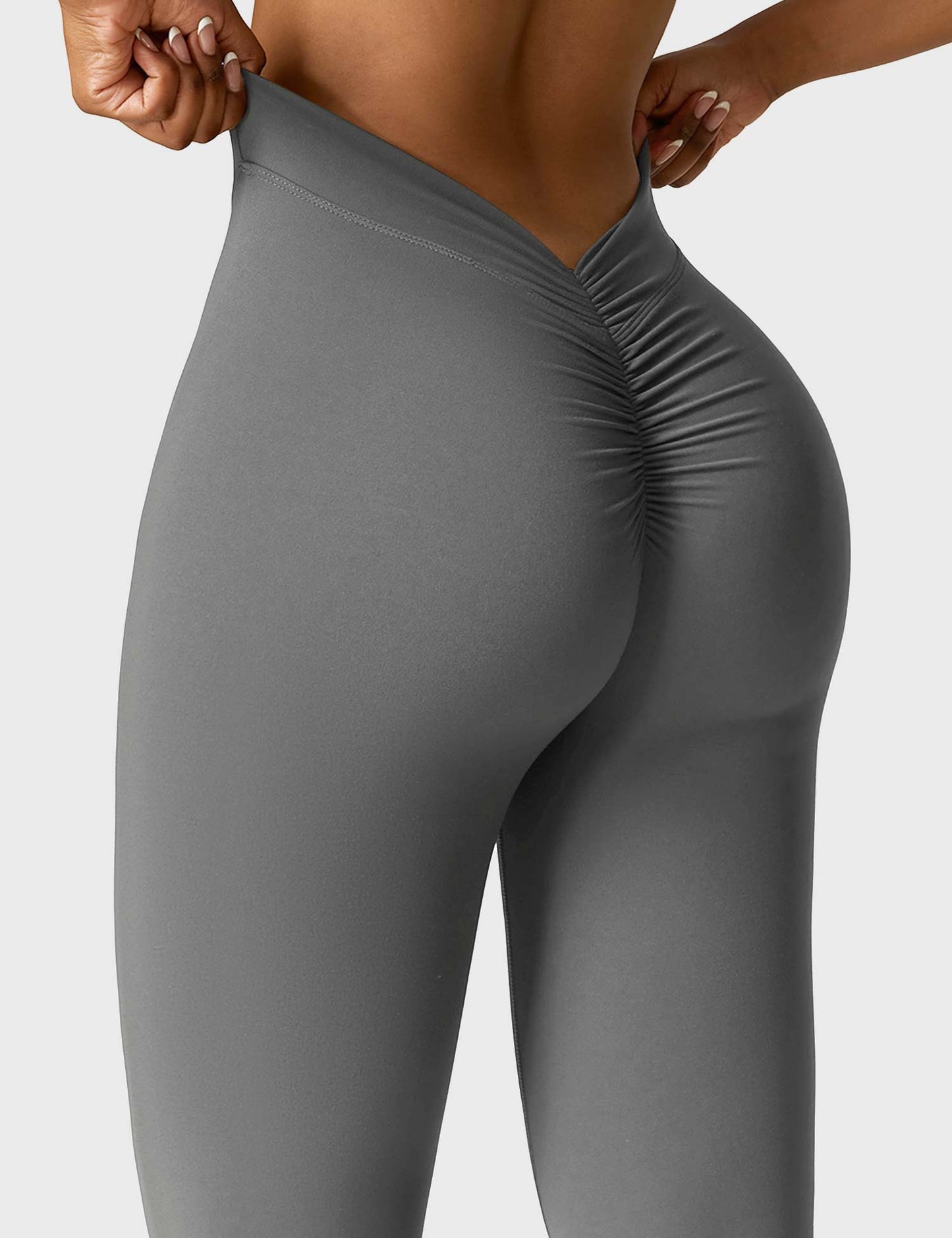 Norvielle Damen Leggings V-Ausschnitt