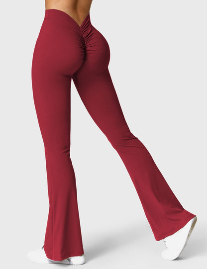 Norvielle Damen Leggings V-Ausschnitt
