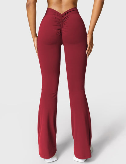 Norvielle Damen Leggings V-Ausschnitt