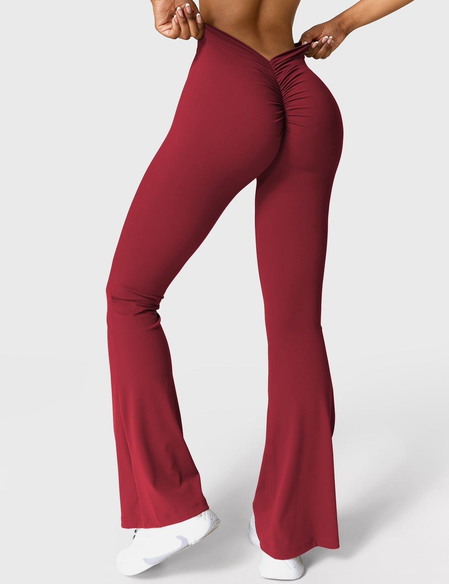 Norvielle Damen Leggings V-Ausschnitt
