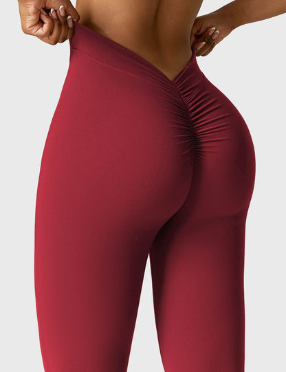 Norvielle Damen Leggings V-Ausschnitt