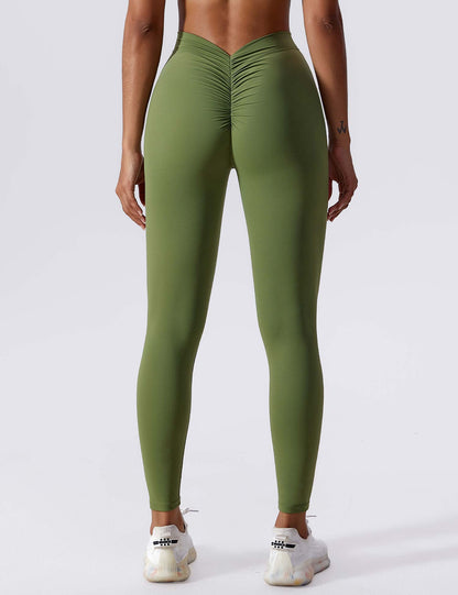 Selina Damen High-Waist Scrunch Leggings Nahtlos