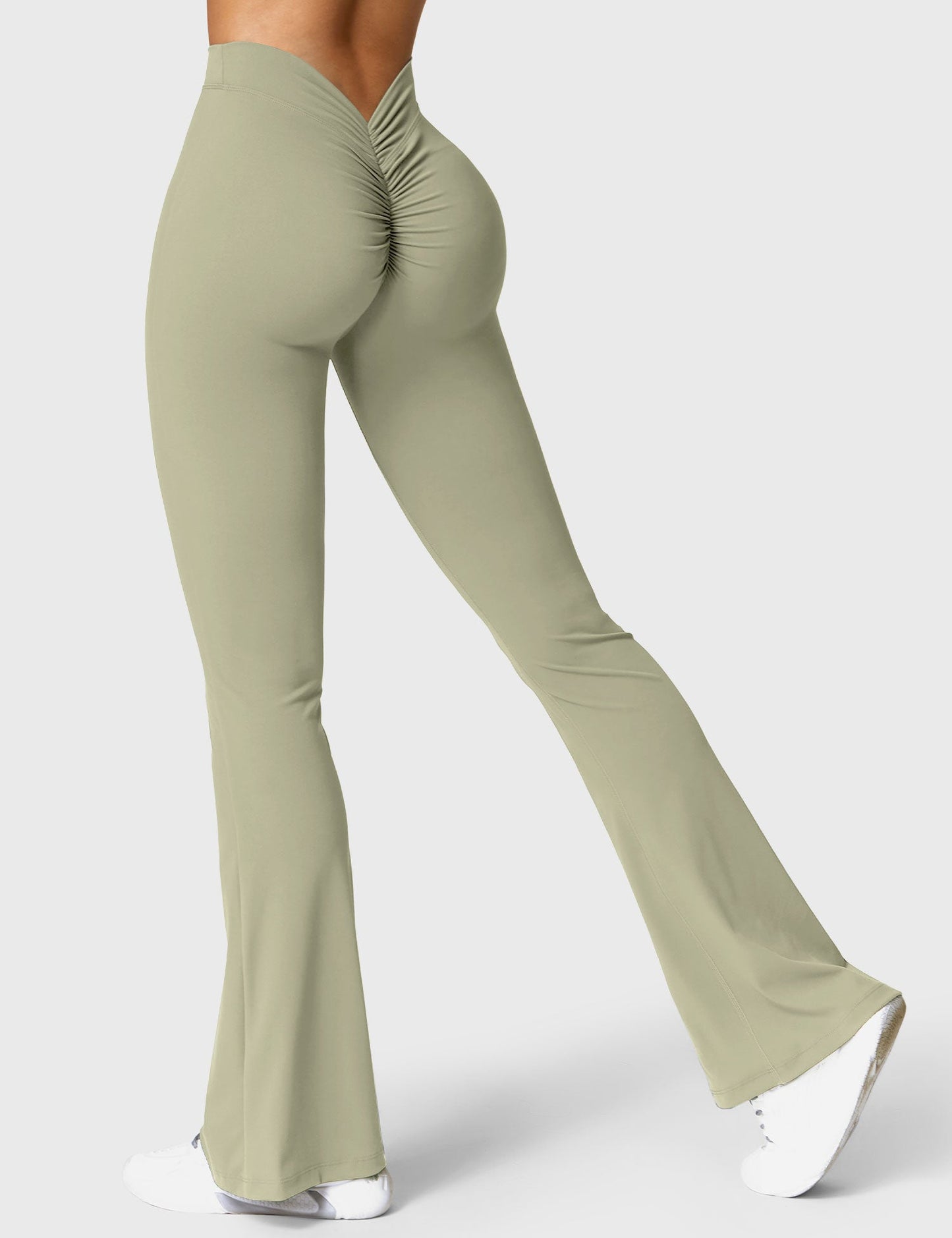 Norvielle Damen Leggings V-Ausschnitt