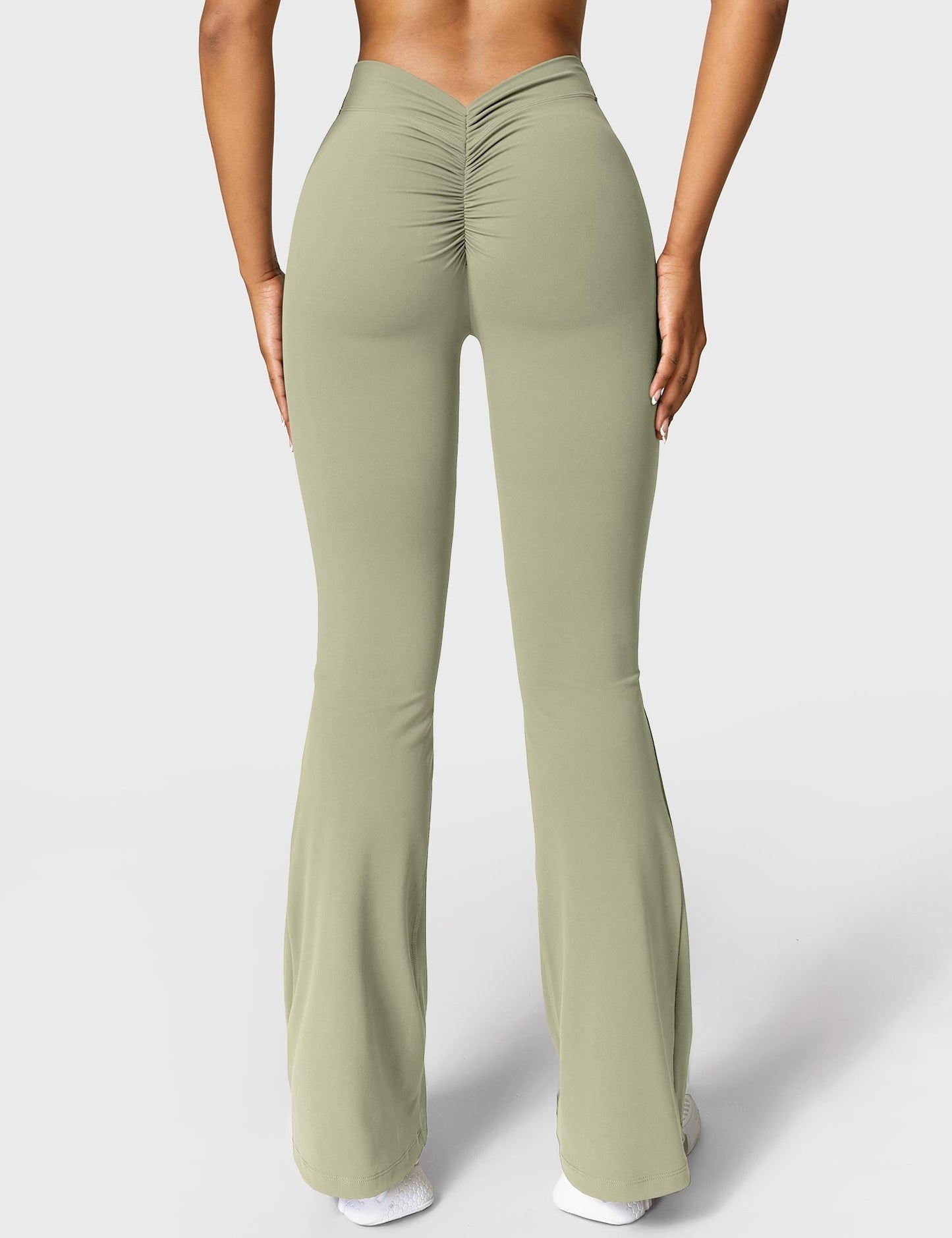 Norvielle Damen Leggings V-Ausschnitt
