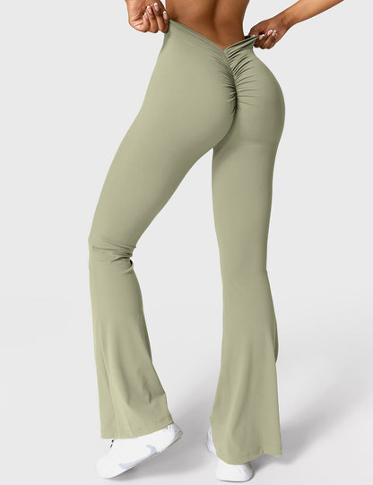 Norvielle Damen Leggings V-Ausschnitt