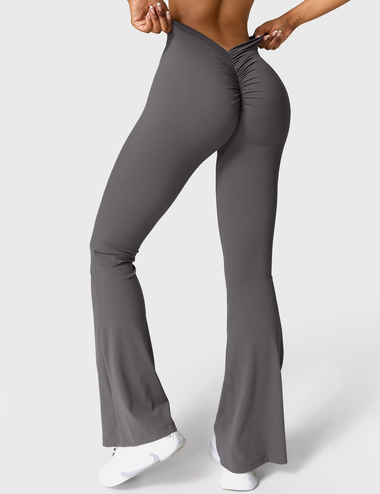 Norvielle Damen Leggings V-Ausschnitt