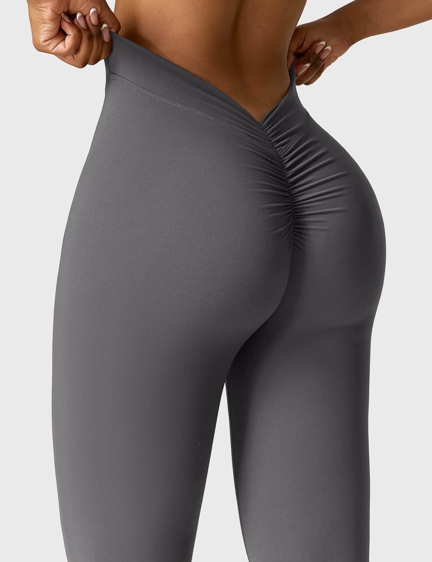 Norvielle Damen Leggings V-Ausschnitt