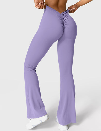 Norvielle Damen Leggings V-Ausschnitt