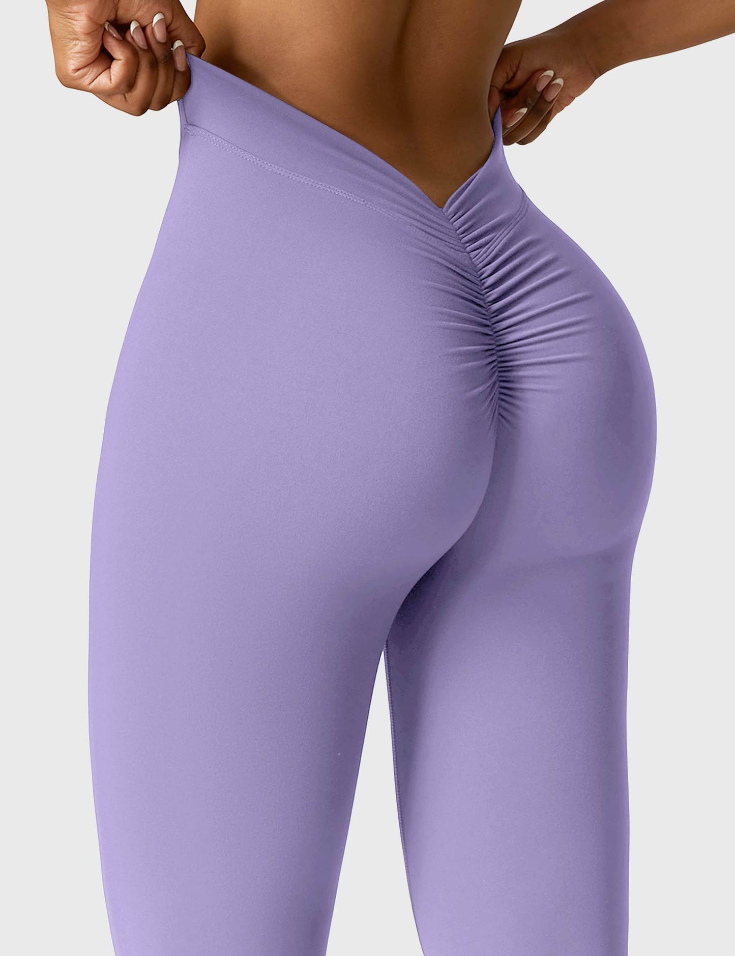 Norvielle Damen Leggings V-Ausschnitt