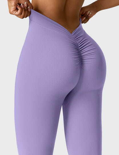 Norvielle Damen Leggings V-Ausschnitt