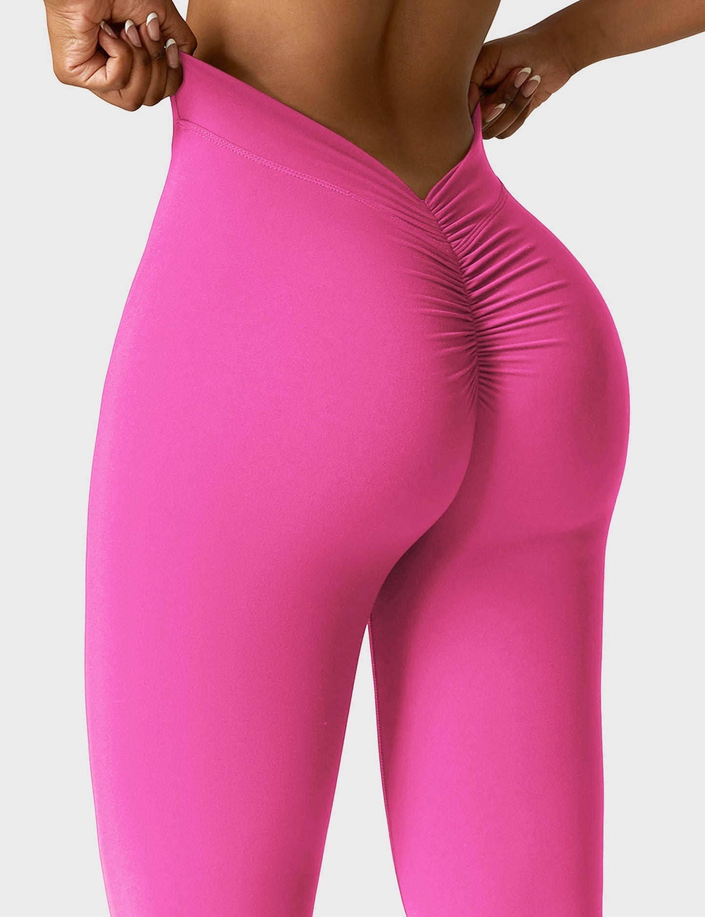 Norvielle Damen Leggings V-Ausschnitt