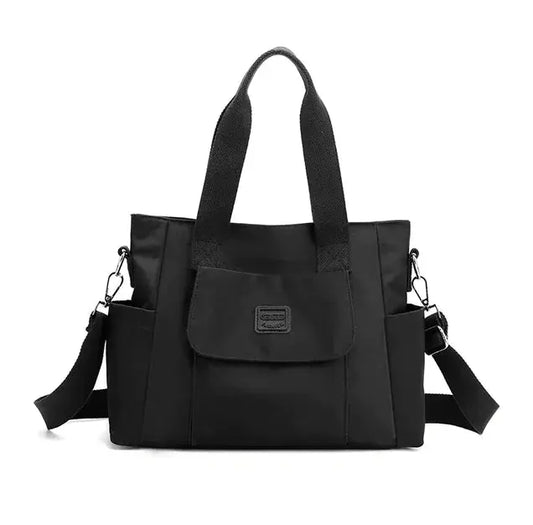 Damen Handtasche Leder Schwarz - Norvielle