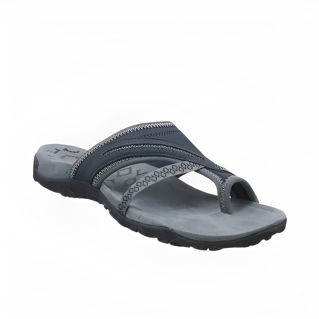Damen Sommersandalen Bequem Leder