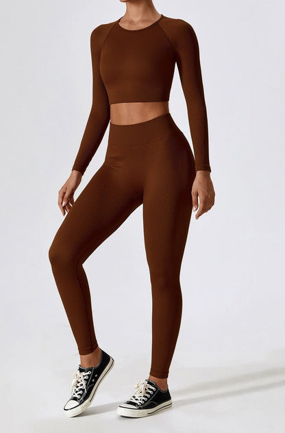 Zahara Damen Nahtloses Zweiteiliges Sport-Outfit