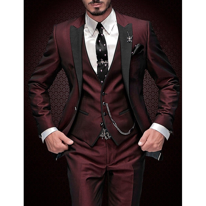Herren Hochzeitsanzug Elegant Komplett - Norvielle