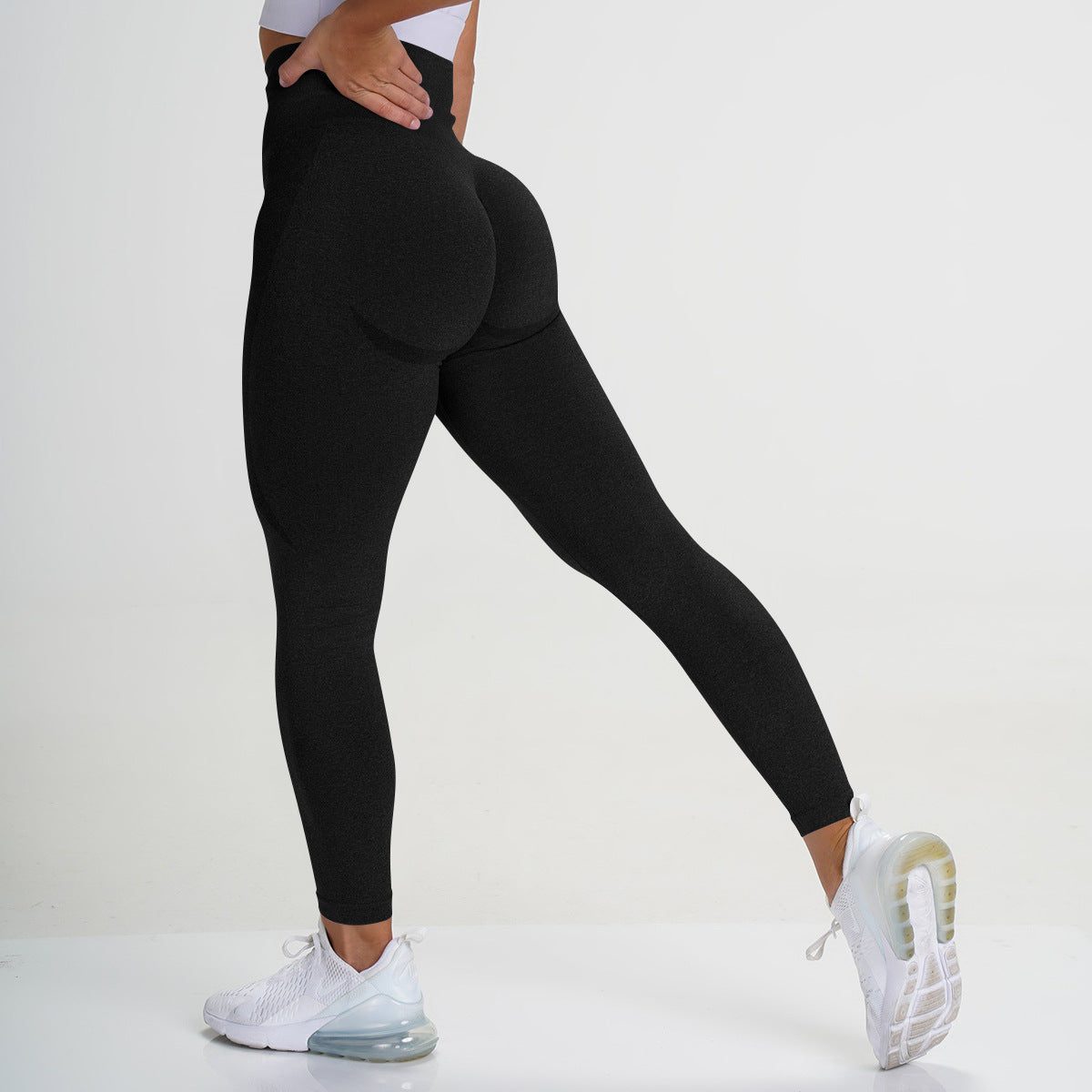 Norvielle Damen Sportleggings Einfarbig - Norvielle