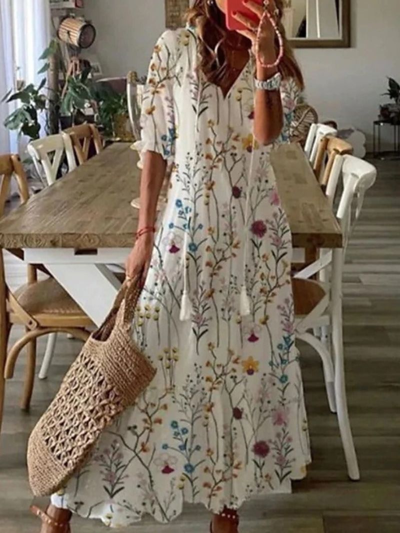 Damen Sommerkleid Blumenprint Leicht - Norvielle