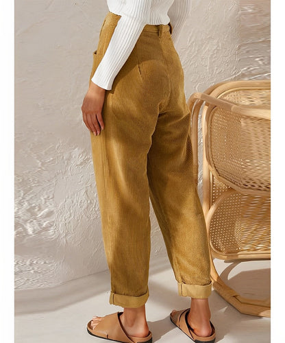 Gerade Cordhose Aus Cord