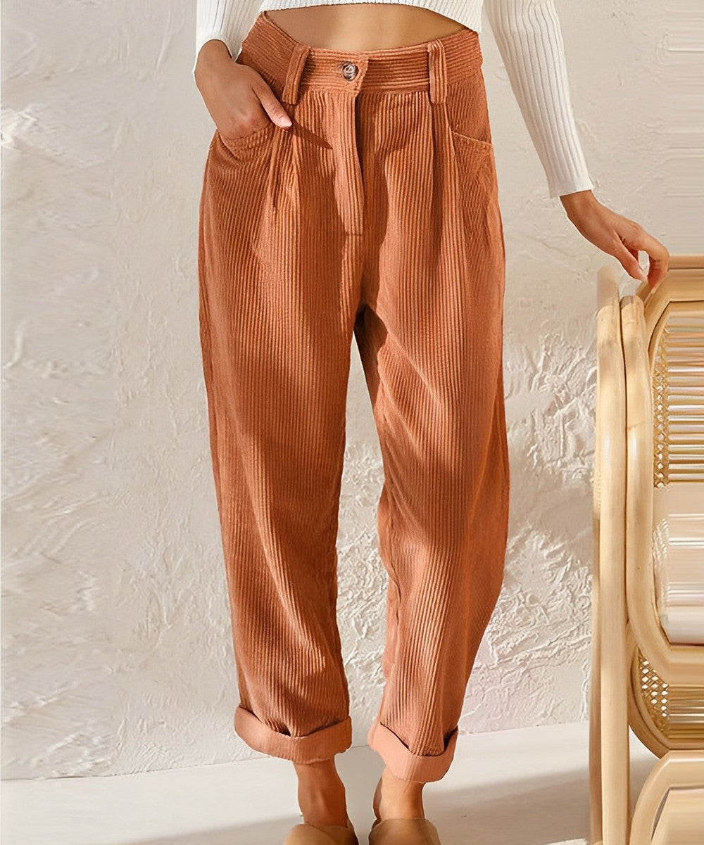 Gerade Cordhose Aus Cord