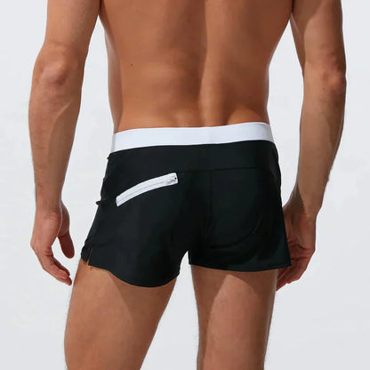Herren Badeshorts Schnelltrocknend Kurz Kordelzug