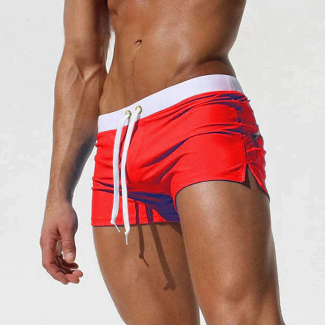Herren Badeshorts Kordelzug Kurz