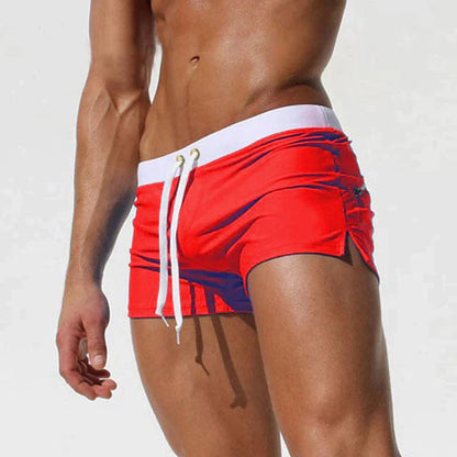 Herren Badeshorts Schnelltrocknend Kurz Kordelzug